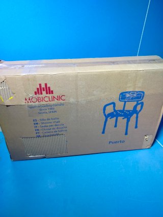 Silla de ducha con respaldo y brazos
