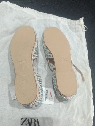 Sandalias Zara Mujer Talla 37 Brillantes