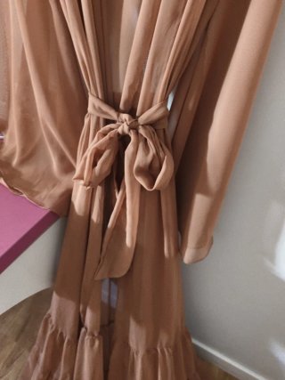 Vestido Belly Props Marrón Talla Única