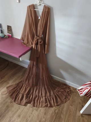 Vestido Belly Props Marrón Talla Única