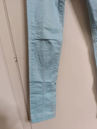 Pantalón tiro bajo azul claro SEVEN-EX