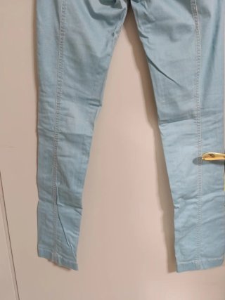 Pantalón tiro bajo azul claro SEVEN-EX