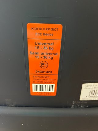 Silla Coche Britax Römer KIDFIX II XP SICT