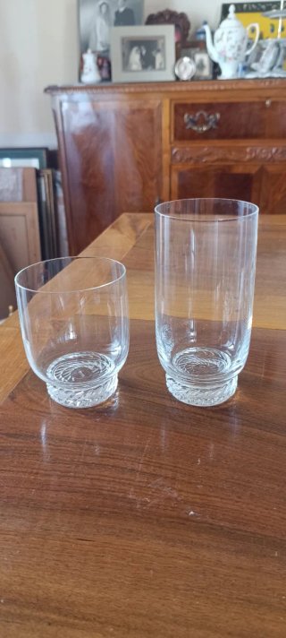 Juego 12 Vasos Cristal Diseño