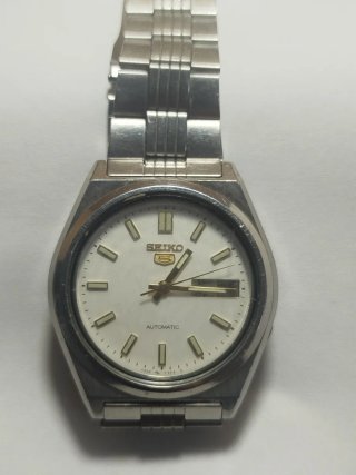 Reloj Seiko Automático Plata Blanco