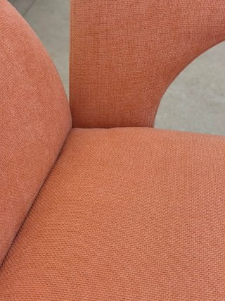 Butaca diseño coral tela y madera