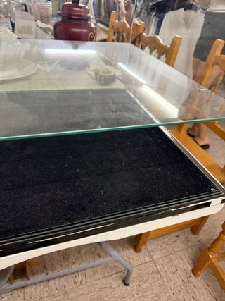 Vitrina expositora cristal y metal