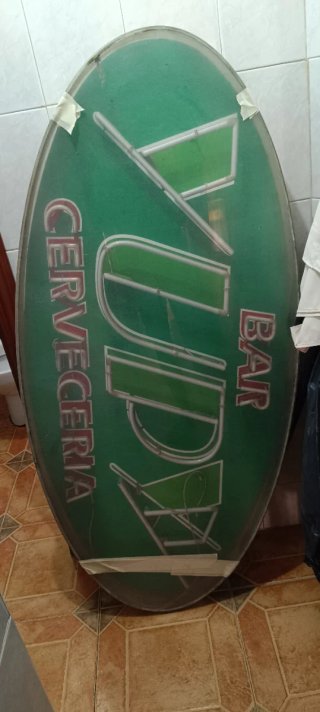 Cartel Neón Vintage 90s Funcionando