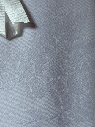 Servizio tavola x12 fiandra bianco ricami