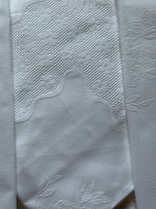 Servizio tavola x12 fiandra bianco ricami