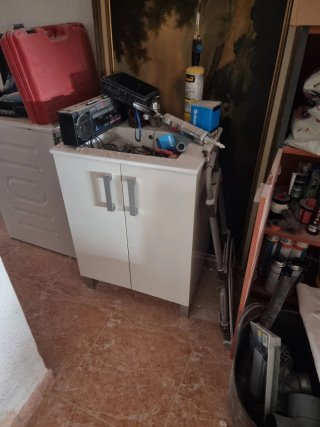 Muebles de cocina de madera y cristal