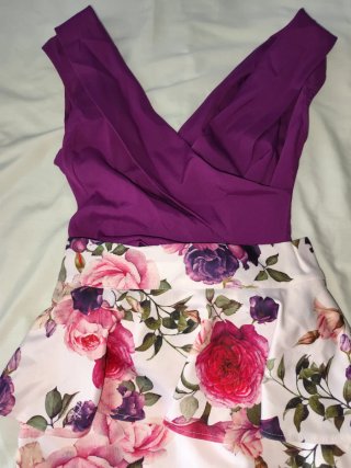 Conjunto Top Queen Falda y Blusa Talla M