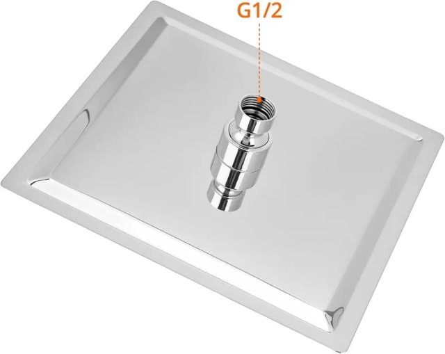SOLO Rociador Ducha Cuadrado QWORK 20cm