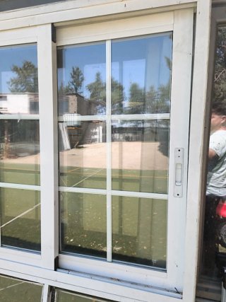 Ventana corredera 4 hojas con palillería