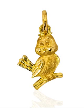 Colgante Pájaro Canario Oro 18k 2.4cm - 16250