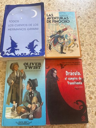 Lote 4 Libros Clasicos Cuentos Hermanos Grimm