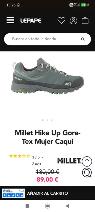 Zapatillas Millet Hike Up Gore-Tex Mujer 40.5