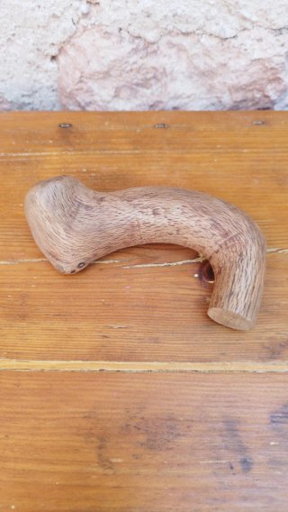 Empuñadura de bastón de madera