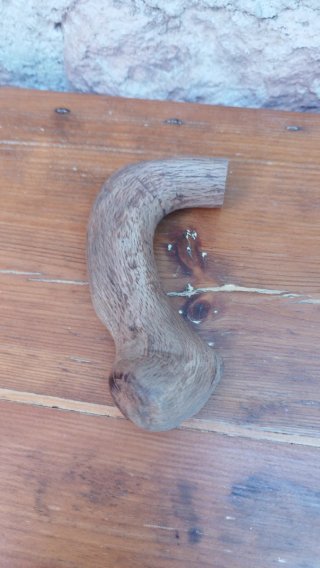 Empuñadura de bastón de madera