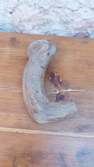 Empuñadura de bastón de madera