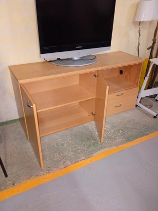 Mueble auxiliar madera y metal