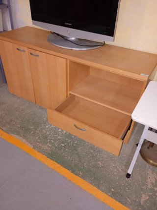 Mueble auxiliar madera y metal