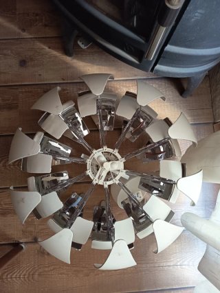 Lámpara IKEA PS 214 Blanca/Plata
