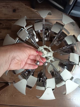 Lámpara IKEA PS 214 Blanca/Plata