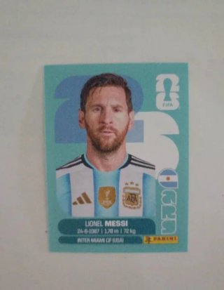 Cromo Messi Mundial 2026 Panini