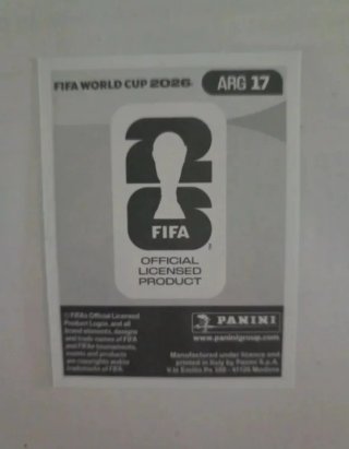 Cromo Messi Mundial 2026 Panini