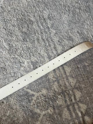 Cinturón Diesel Blanco 105x3.8 cm