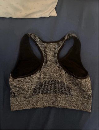 Sujetador deportivo gris talla M