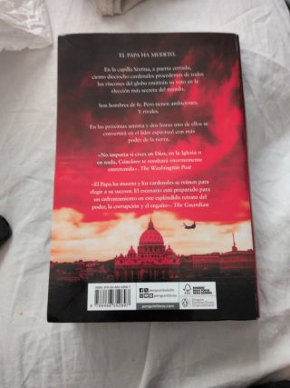 Libro "cónclave" de Robert Harris