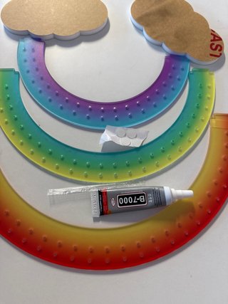 Arcobaleno acrilico decorativo