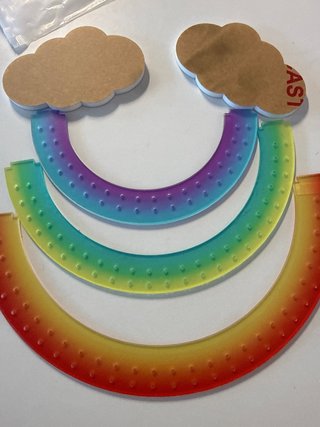 Arcobaleno acrilico decorativo