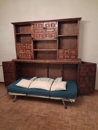 Mueble rústico estilo castellano madera