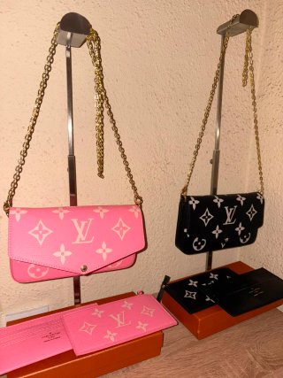 Bolso Louis Vuitton Negro y Rosa