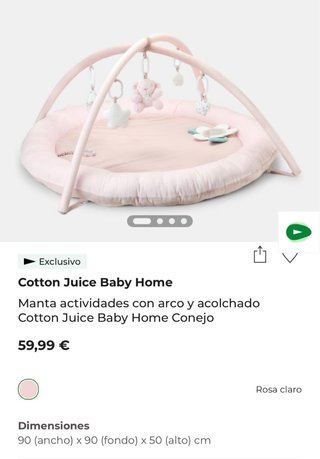 Manta de actividades para bebé con arco