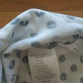 T-shirt donna cotone bianco pois neri