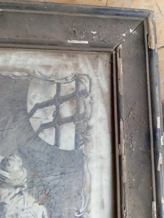 Cuadro antiguo con marco