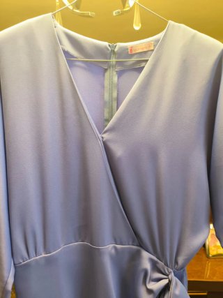 Vestido morado celebración talla L