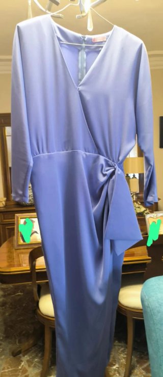 Vestido morado celebración talla L