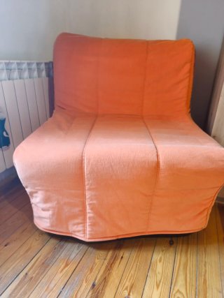 Sofá Cama Ikea 1 Plaza Lycksele Lövås Naranja