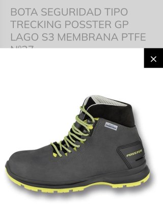 Bota Seguridad Posster Lago S3 PTFE
