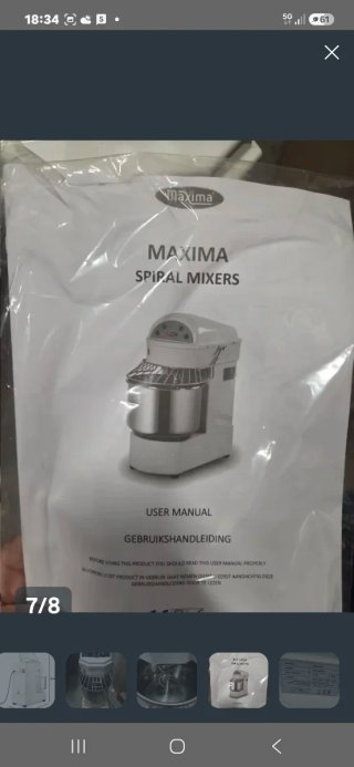 Amasadora Maxima Spiral 10 litros. Nueva estrenar.