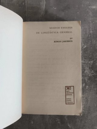 Nuevos ensayos de lingüística general.Román Jakobs