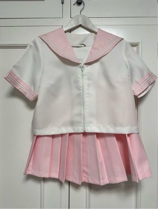 Uniforme Seifuku Bodyline Talla M Rosa/Blanco