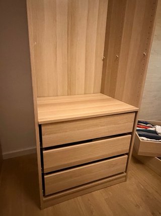 Armario modular PAX con cajoneras