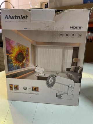 Mini Proyector Alwtniet Android 14 Wi-Fi 6