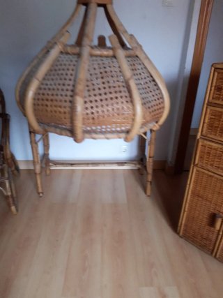 Muebles de mimbre y bambú